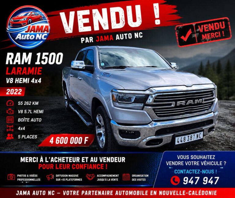 VENDU ! - véhicule d'occasion à Nouméa