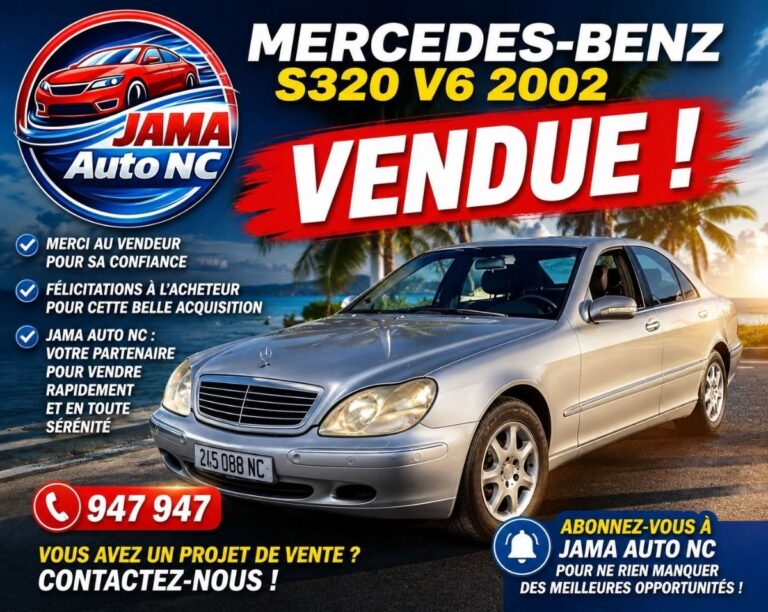 VENDUE ! MERCEDES-BENZ S320 - véhicule d'occasion à Nouméa