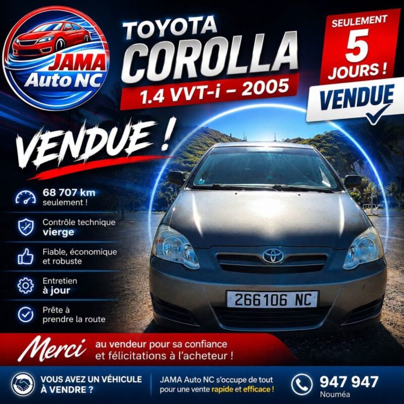 VENDUE EN SEULEMENT 5 JOURS ! - véhicule d'occasion à Nouméa