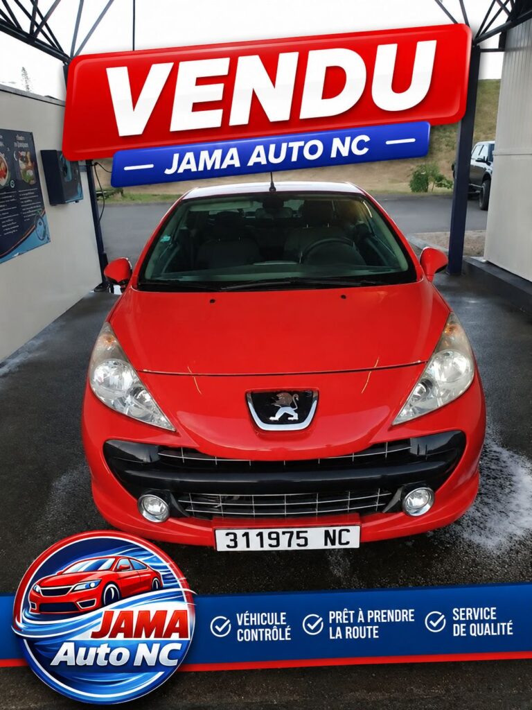 PEUGEOT 207 CABRIOLET - véhicule d'occasion à Nouméa