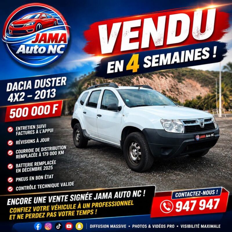 VENDU DUSTER - véhicule d'occasion à Nouméa
