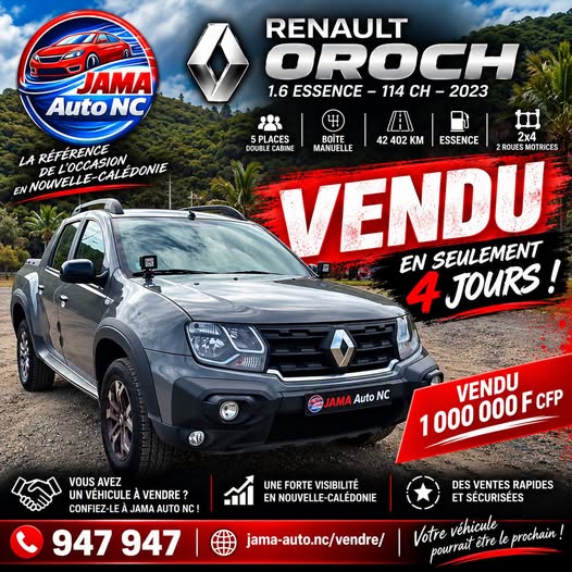 VENDU EN SEULEMENT 4 JOURS - véhicule d'occasion à Nouméa