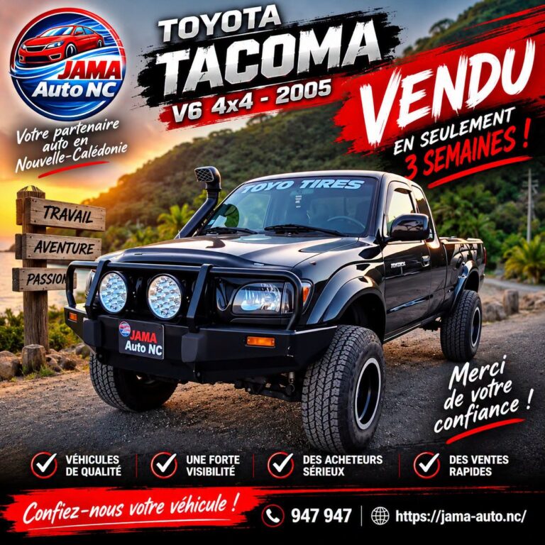 VENDU EN SEULEMENT 3 SEMAINES - véhicule d'occasion à Nouméa