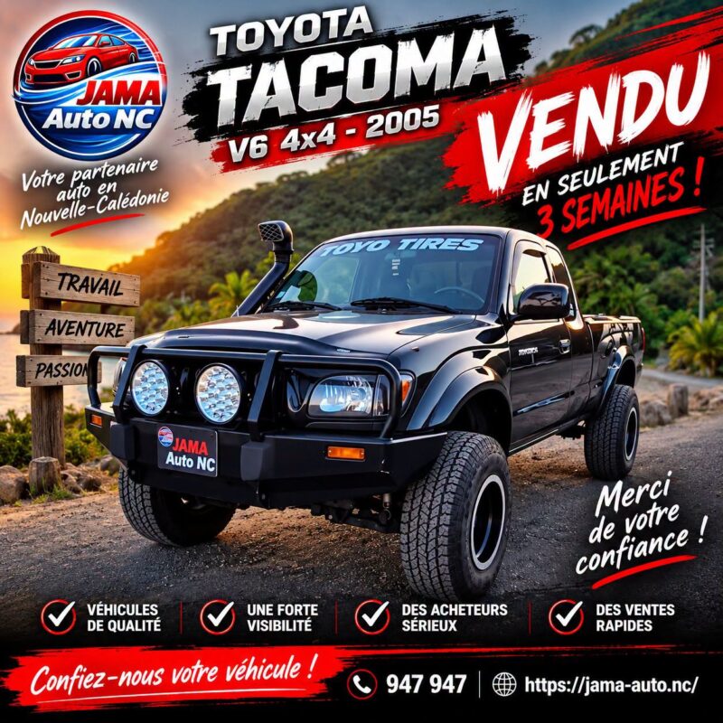 VENDU EN SEULEMENT 3 SEMAINES - véhicule d'occasion à Nouméa
